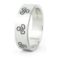 Edelstahlring Triskele - Ring