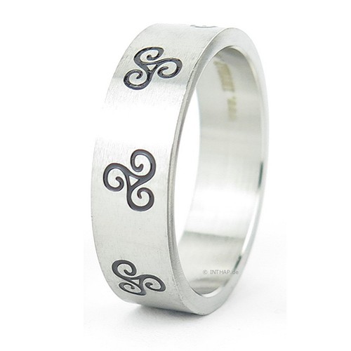 Edelstahlring triskele ring - -,