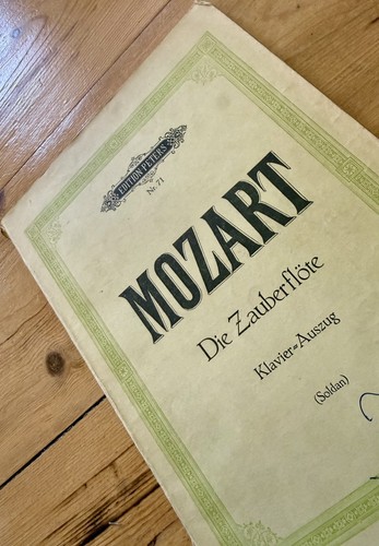 Mozart sehr alte noten - alte,