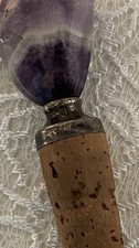 Flaschenverschluss aus Silber 935, Korken, Amethyst