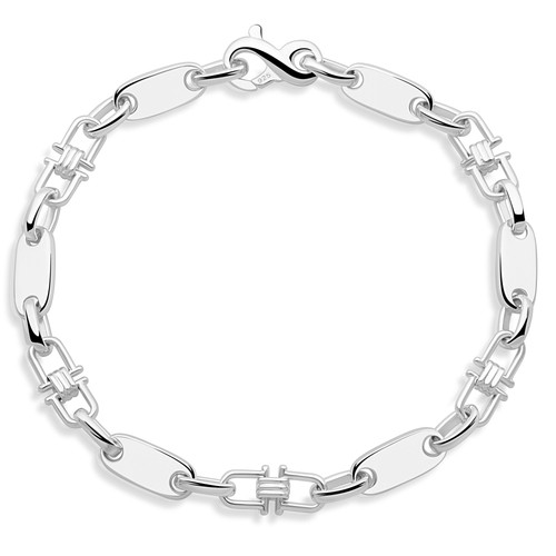 Plattenarmband 6mm massiv - 6mm,