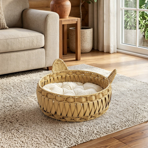 Katzenbett rattan katzenhöhle - katzenbett,