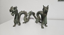 1 Paar 2 Stck. chinesiche Drachen Bronze