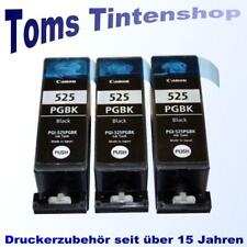 3 Original Tintenpatronen für Canon Pixma ip4950 PGI-525 PGBK  wiederbefüllt