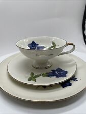 Bavaria Kaffee Gedeckt Sammeltasse Berchtesgaden Enzian Goldrand 3 teil R/R3a