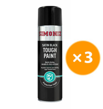 3 x Simoniz Satin schwarz
