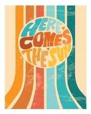 Retro Regenbogen Typografie