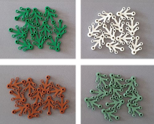 10x lego pflanzen - lego, blatt