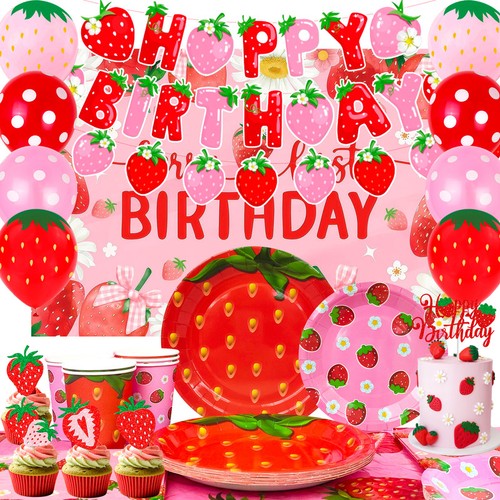 Erdbeer kinder geburtstag deko - geburtstag,