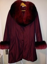 Rar Luxus Mantel Fuchspelz