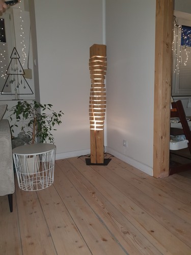 Handarbeit stehlampe aus alt - ,,