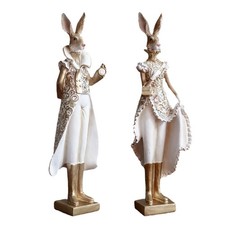 Hasenfigur aus Kunstharz