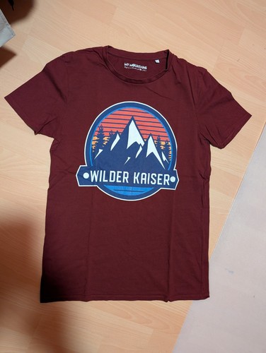 Shirt wilder kaiser weinrot - t-shirt,
