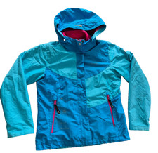 Icepeak 3 in 1 Multifunktionsjacke türkis, blau mit pinker Innen-Fleecejacke 140