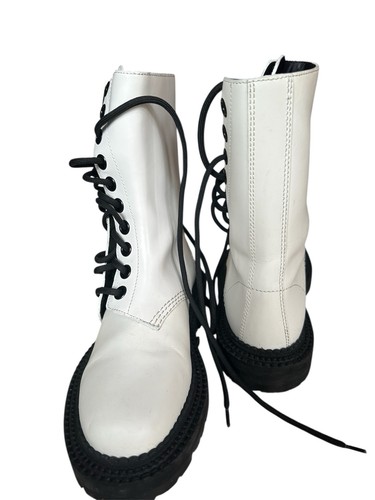 Burberry biker boots - burberry, weiss