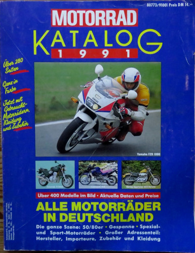 Motorrad katalog 1991 - motorrad-katalog, alle