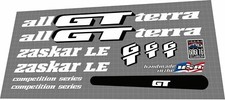 1993 GT ZASKAR LE WHITE Decal
