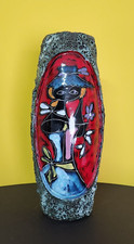 5.1 San Marino Italy Libertas Keramik Vase Fat Lava Ceramic 70´s Titano