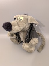 Dimo Uli Stein Plüsch Maus Rocker mit Ohrring Biker Plüschtier 25 cm Lederjacke