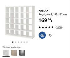 wie neu - IKEA Kallax Regal 5x5 (182 x 182 cm) weiß