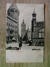 Danzig Gdansk - Junkergasse und Mühlengasse , ca.1900