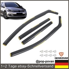 Windabweiser Regenabweiser Für VW Golf 7 VII 2012-2019 4-Tlg Set Smoke Brown