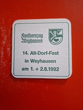 Bierdeckel 1992 Weyhausen -