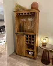 Barschrank 85x170cm Massivholz