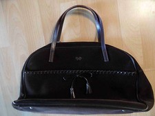 ANYA HINDMARCH chice Henkeltasche Samtoptik braun NEUw.  BSu216