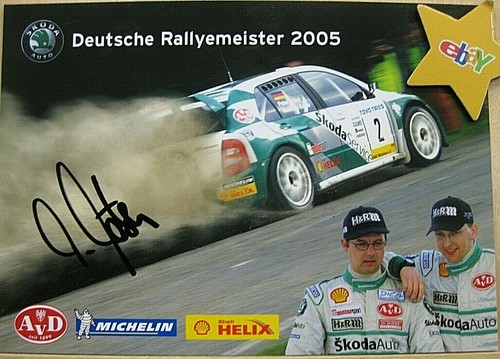 Rallye autogrammkarte kahle - rallye,