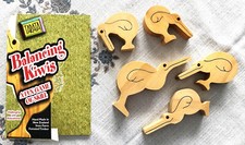 Holzspielzeug Balancing Kiwis Tarata New Zealand
