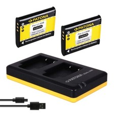 2 x Akku + Dual-Ladegerät