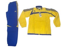 Adidas Damen Jogginganzug Fitnessanzug Pre Suit Gr. S   gelb blau