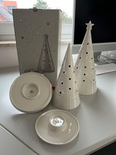 Hutschenreuther Little Christmastown Weiß Lichterbaum 24 cm und 31 cm