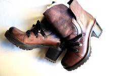 XYXYX! echt LAMMFELL Leder  STIEFEL Stiefelete gefüttert BOOTS 38 NEU