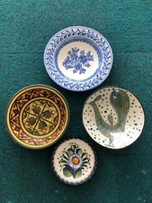 4 Porzellan Wand- und