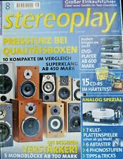 STEREOPLAY 8/01, CREEK OBH 9 SE,PLINIUS JARRAH,MUSICAL TECHNOLOGY P 1,JAMO E 610