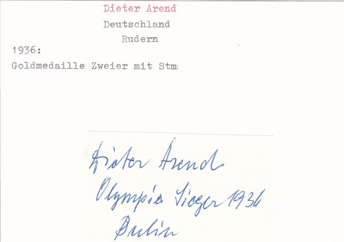 Olympia 1936 dieter arend - olympia, 1936: