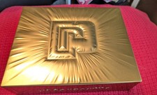 Geschenk BOX Paco Rabanne One Million Metall Box in Goldfarben 24x20x7 cm, DEKO