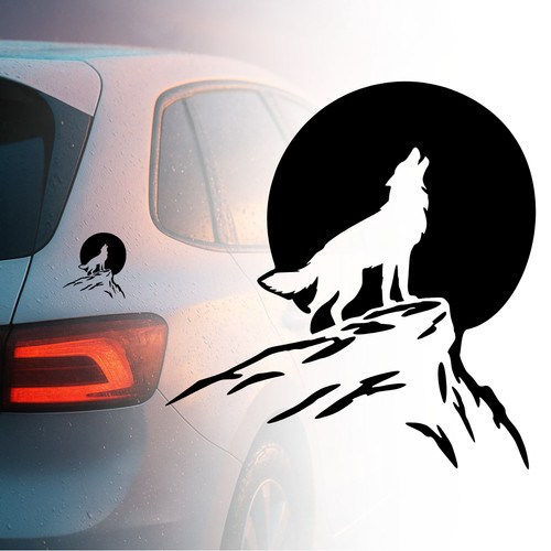 Auto aufkleber wolf im - aufkleber,