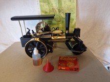 Dampfmaschine Wilesco Dampfwalze D366 Schwarz/Messing, mit Zubehör und Original