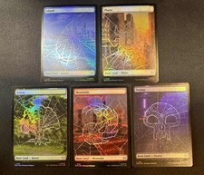 🌈 Full Art Basic Land Set -