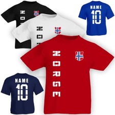 Kinder T-Shirt Trikot Norwegen