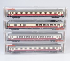 (0065) Fleischmann N 4x TEE IC Personenwagen: 8160+8162+8163+8169 unbespielt OVP