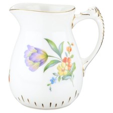 Milchkännchen Modell 189 Bing & Gröndahl II.Wahl Sächsische Blume mit Goldrand