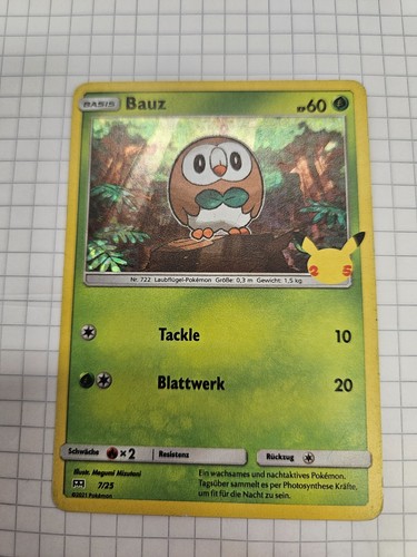 Pokémonkarte bauz 25 - bauz, 7/25