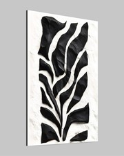 Moderne 3D Wandkunst schwarz