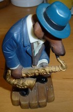 Smooth Sax Dachs Meister Figur von Robert Harrop Doggie People DP137