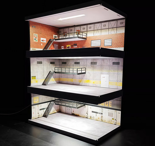 Diorama garage modell - diorama,