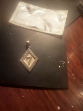 Gremiun MC Black Seven Raute Anhänger Silber 925 Biker Schmuck